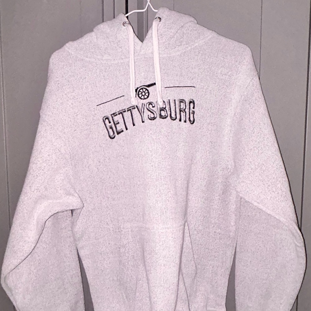 Gettysburg Light Gray Hooded Sweatshirt